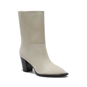 Elegant Cream Ankle Boots